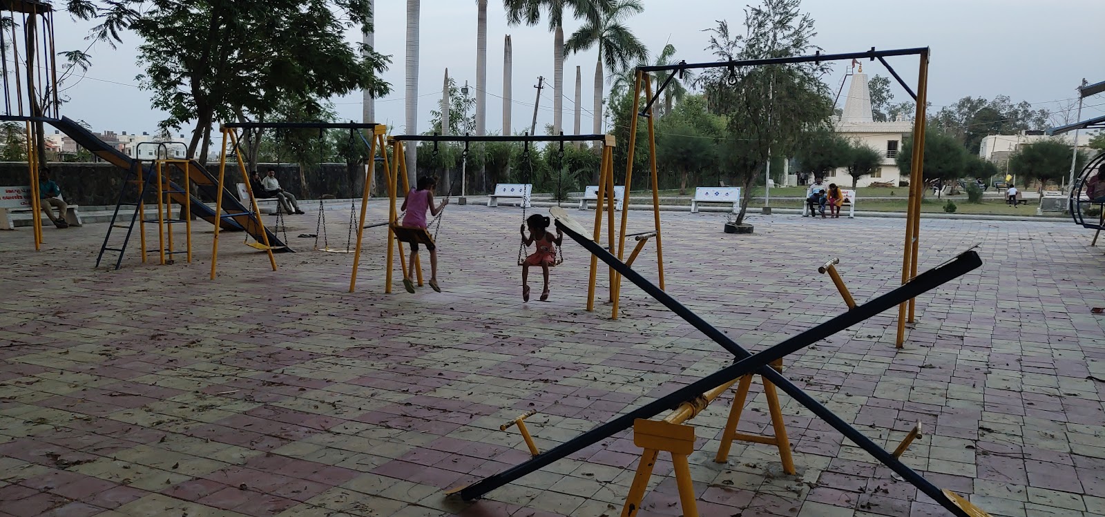 Evening Garden Near School Road