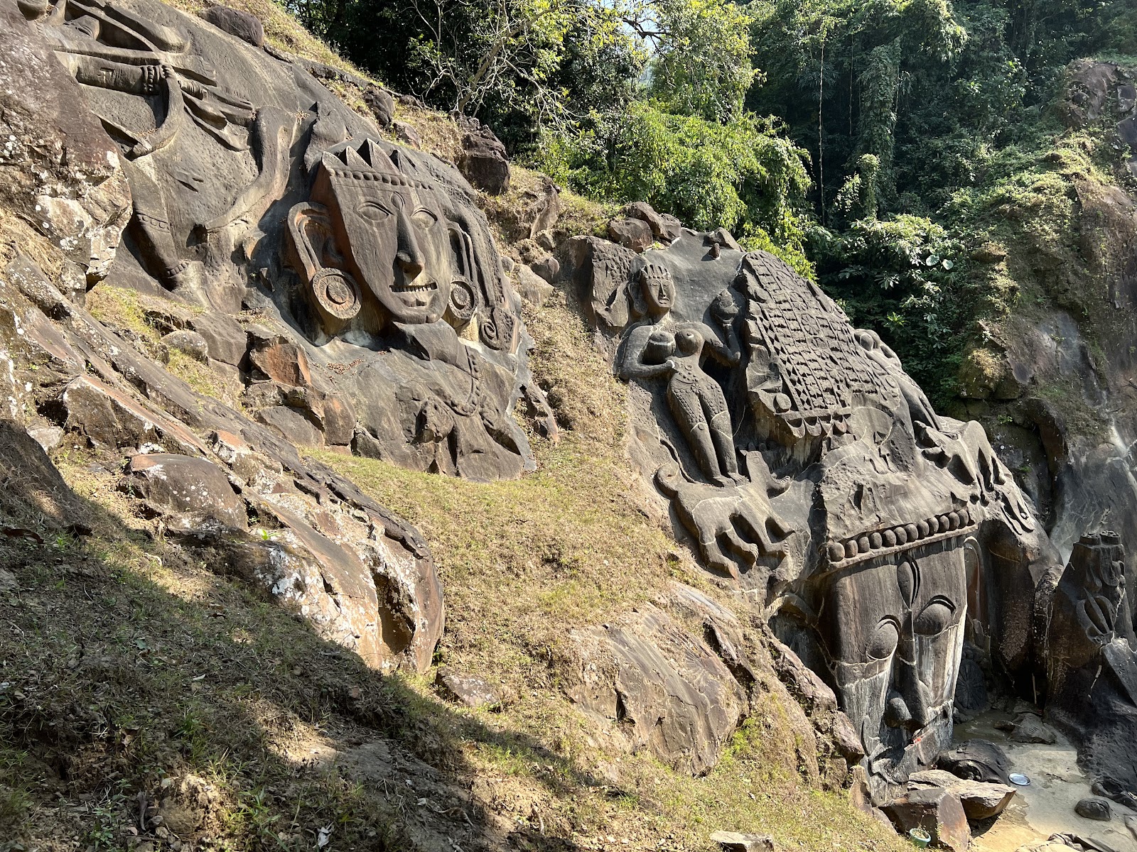Unakoti Rock Carvings