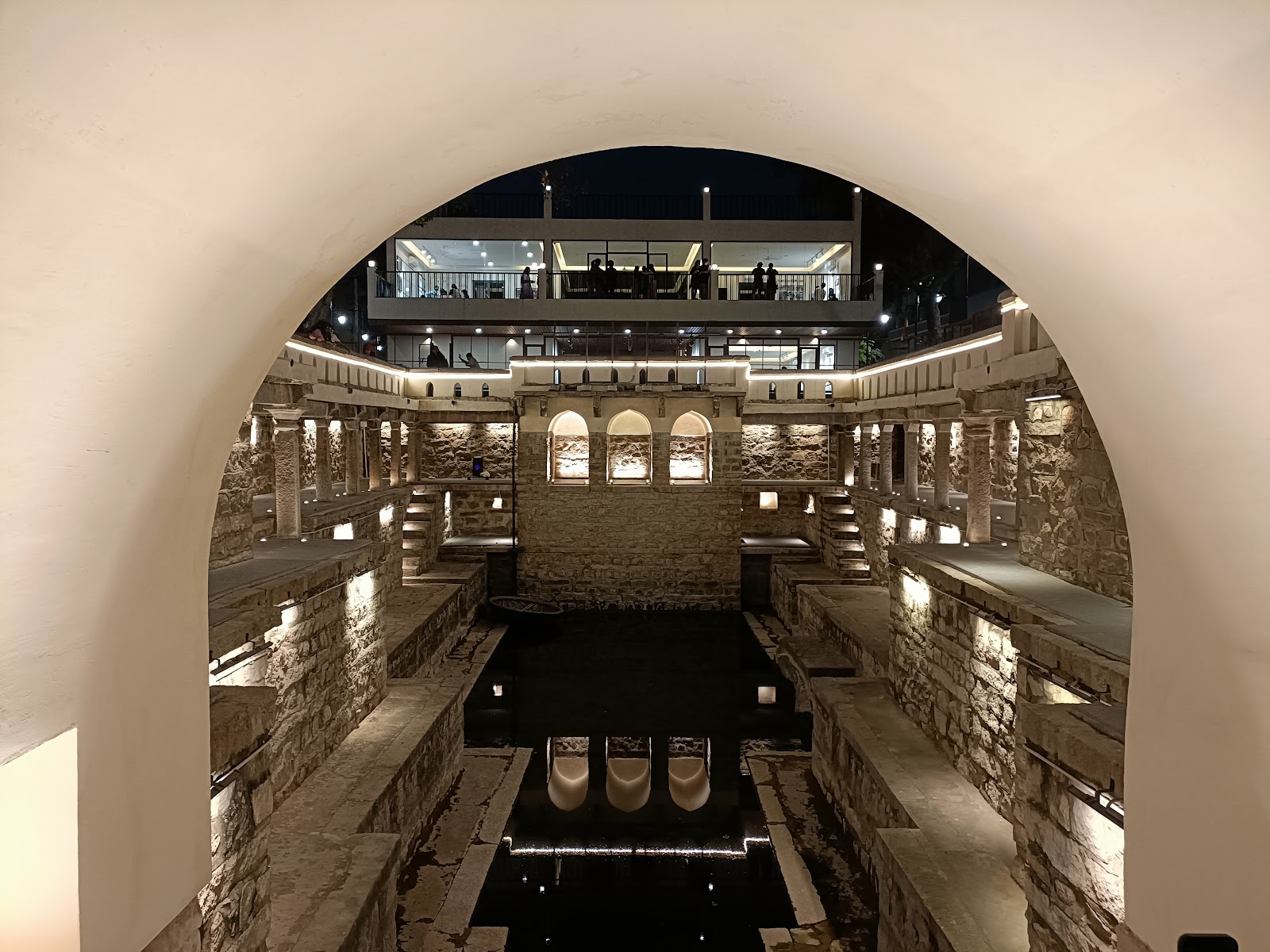 Old Stepwell and Community Pond