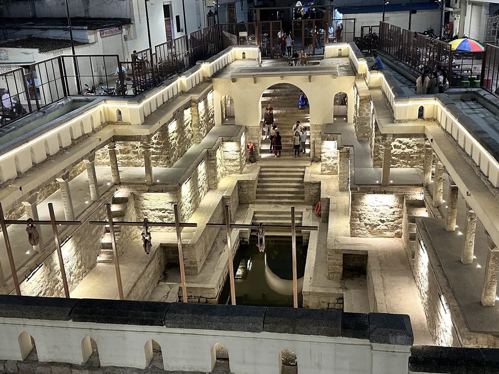 Old Stepwell and Community Pond