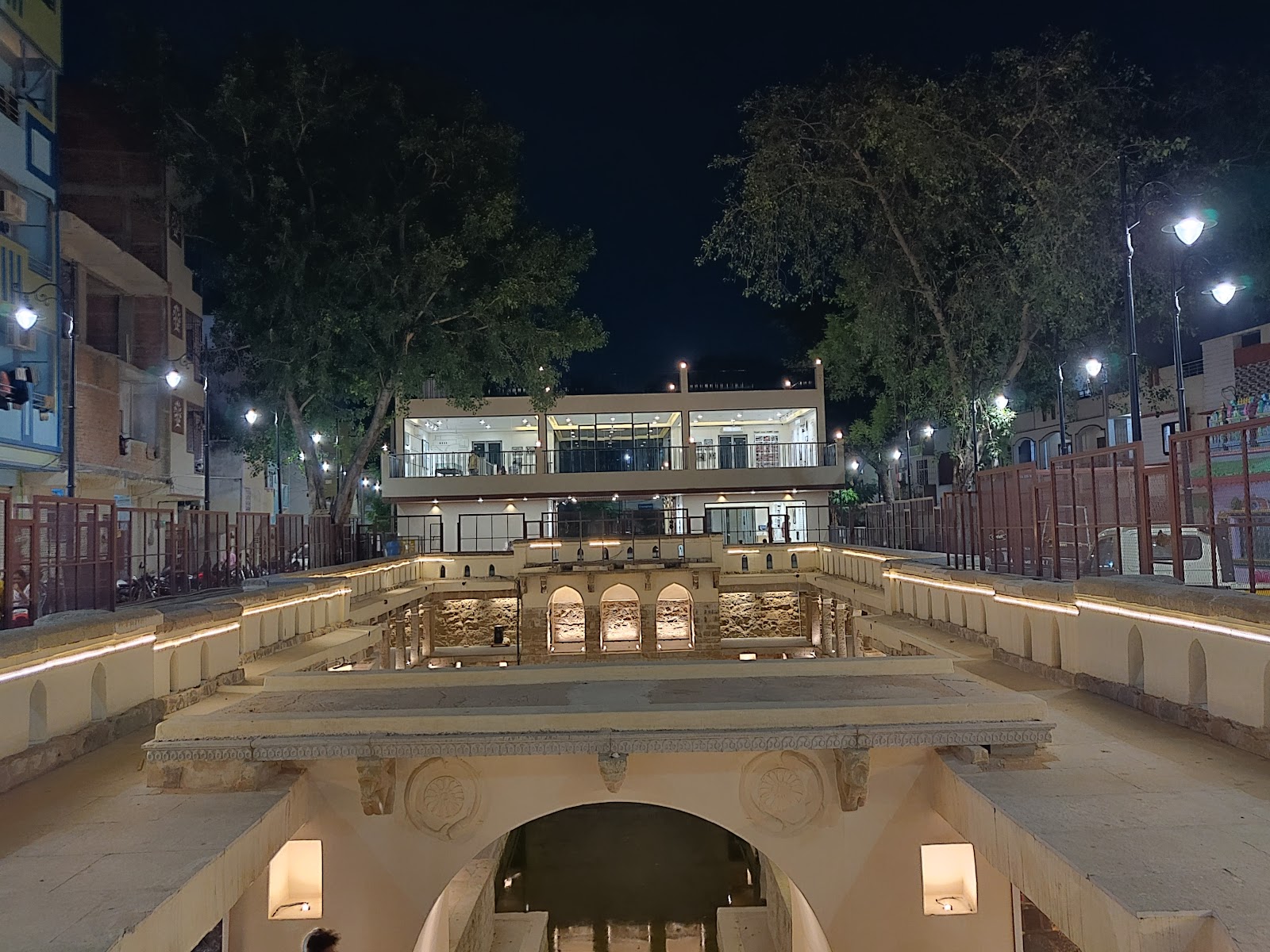 Old Stepwell and Community Pond