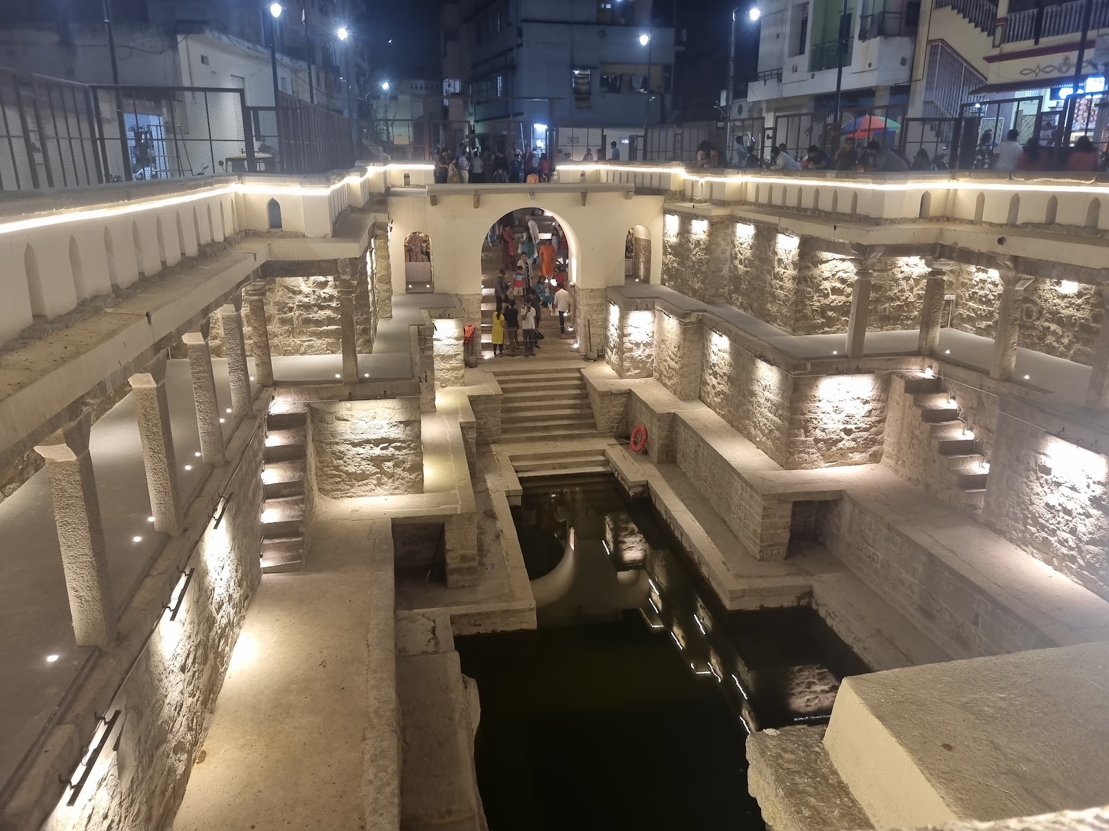 Old Stepwell and Community Pond