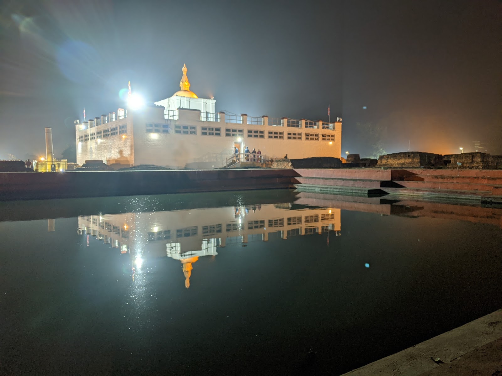 Lumbini's Sacred Pond