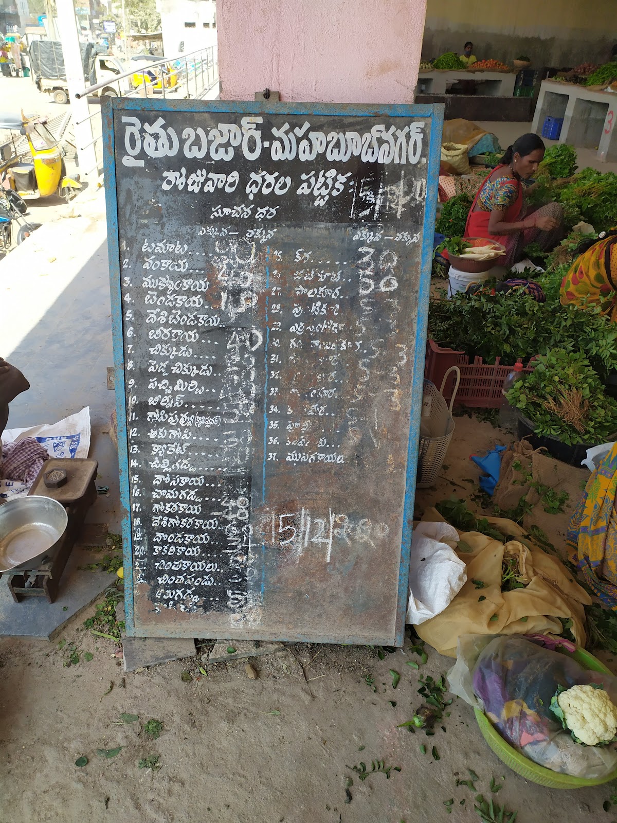 Mahbubnagar Bazaar and Market Streets