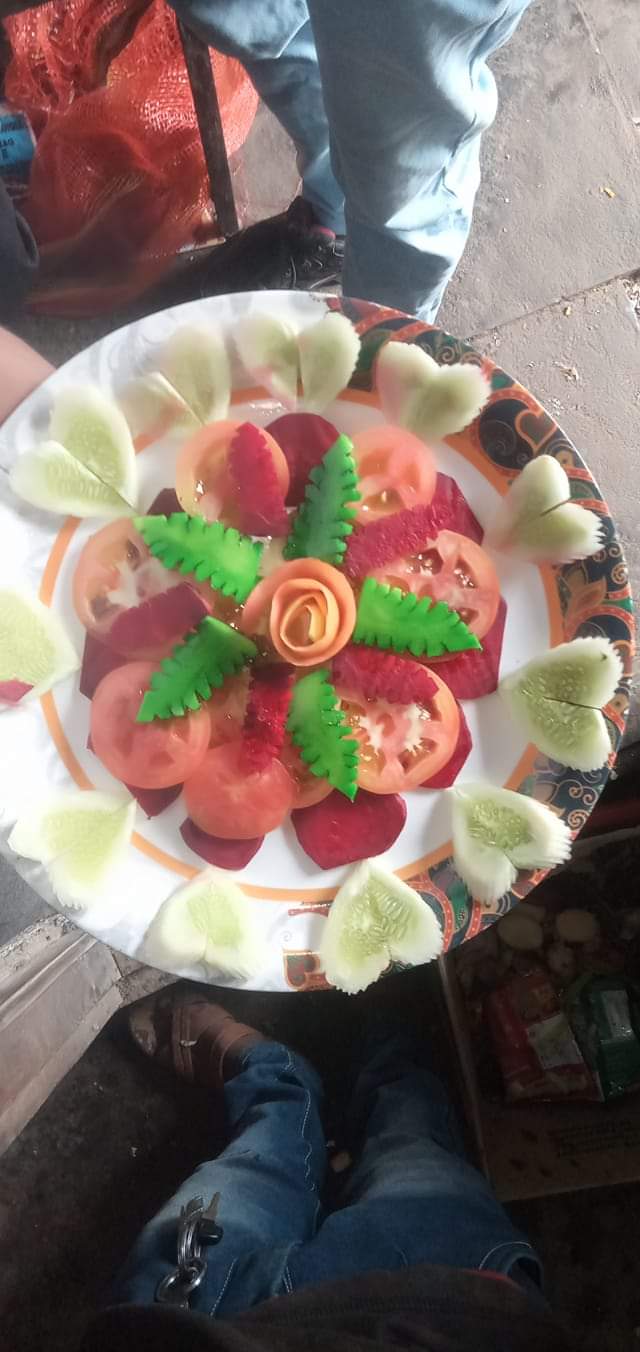 Evening Food Street near Station