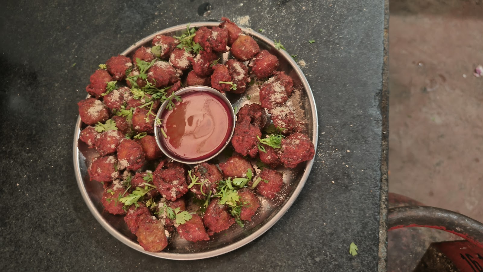 Evening Food Street near Station