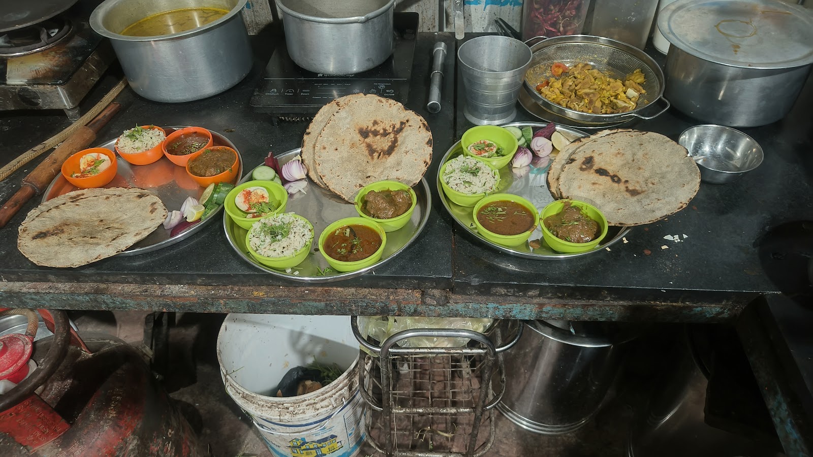 Evening Food Street near Station