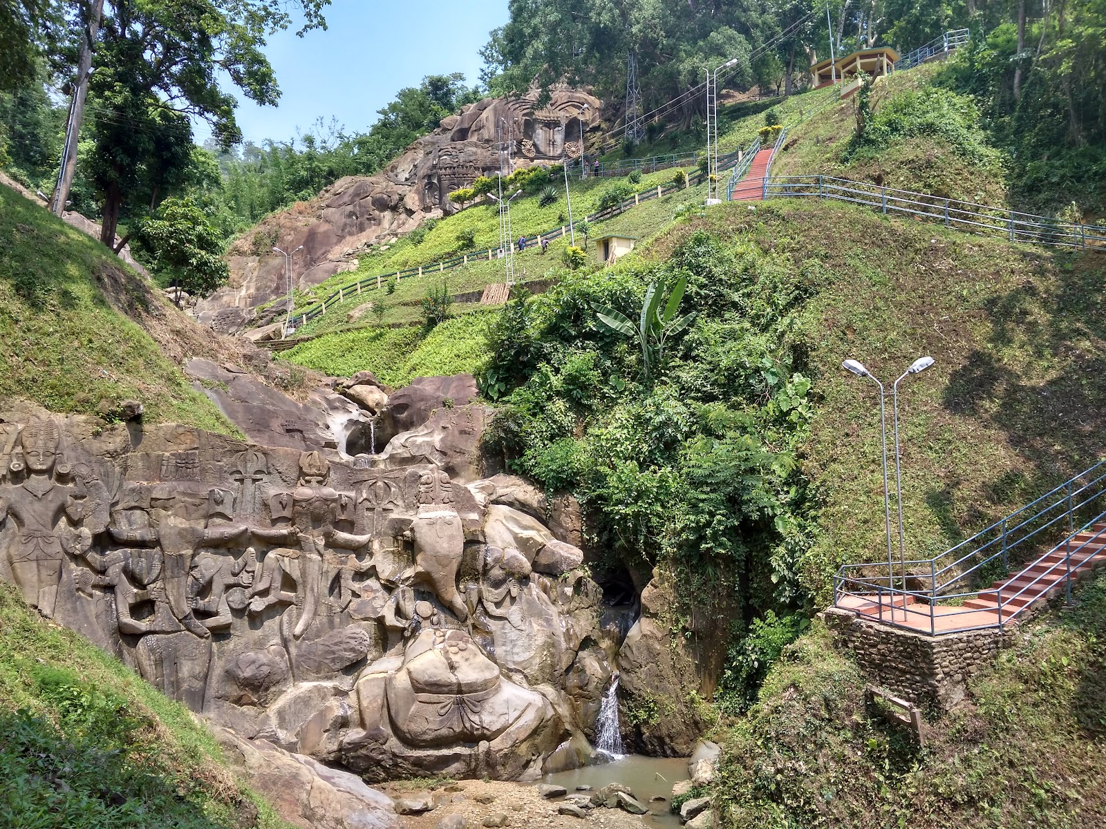 Unakoti Sculptures